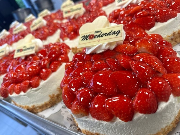 Aardbeien taart 6-8 pers.