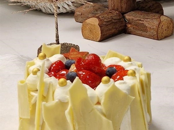 Aardbeien monchou kerst 6 pers.